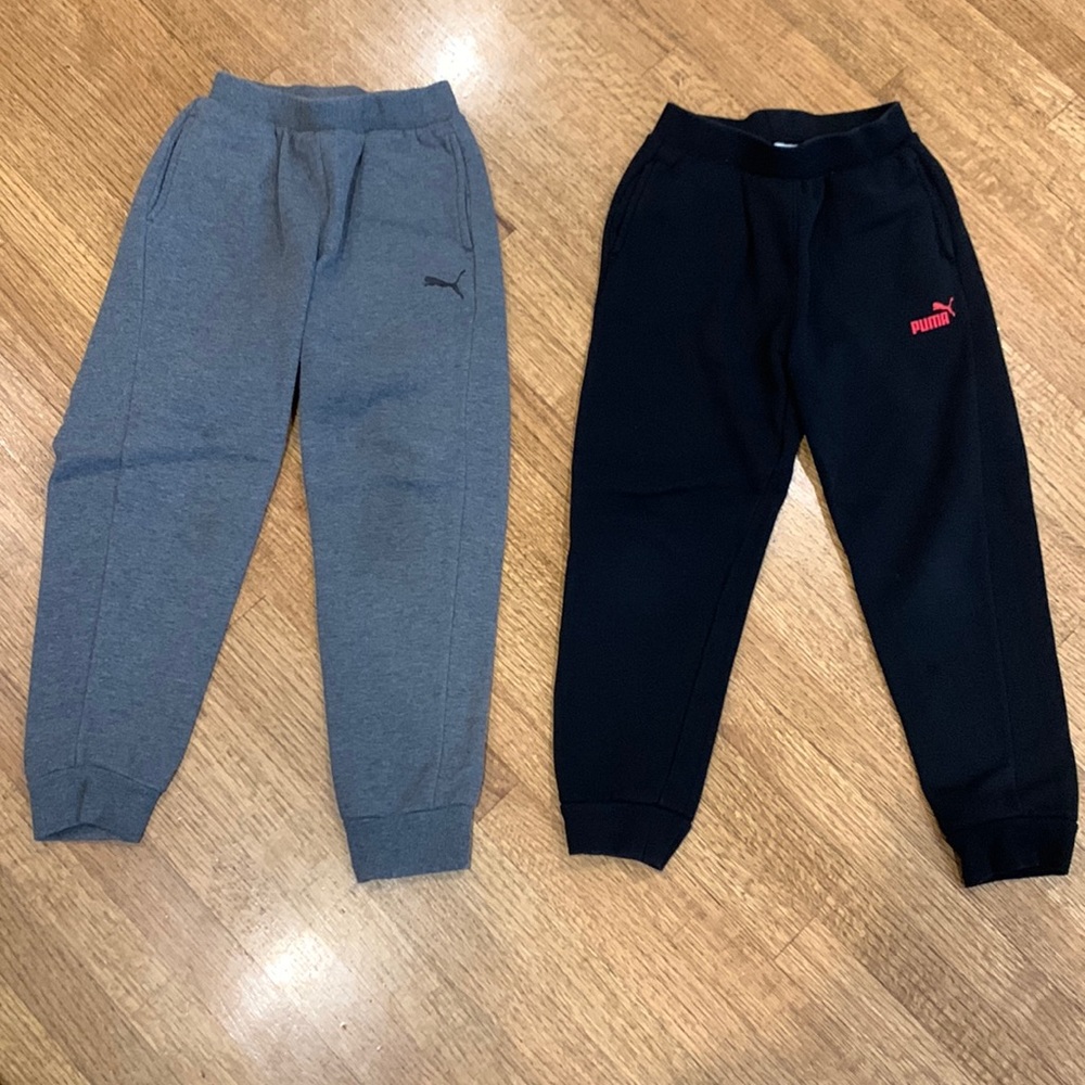 Two boys Puma sweatpants size 7/8